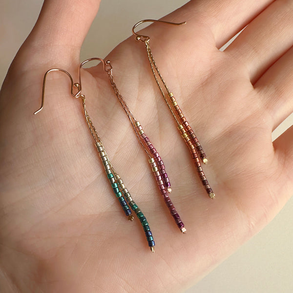 Candyce - Beaded Ombré Earrings