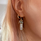 Eleana - Moonstone Bar Earrings