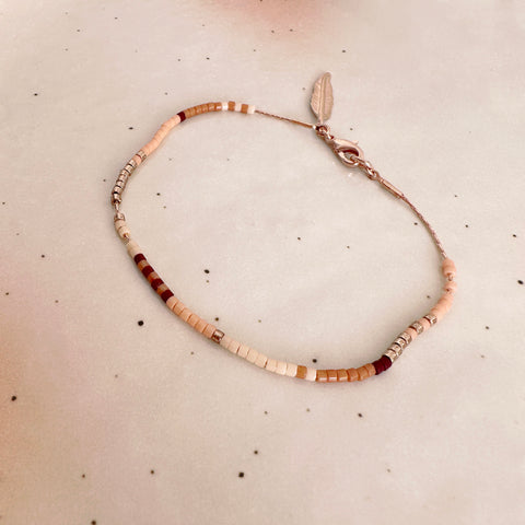 Kenzie - Bracelet Or Rose Multicolore