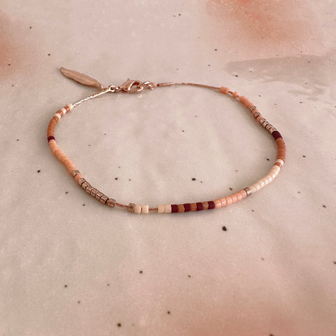 Kenzie - Bracelet Or Rose Multicolore