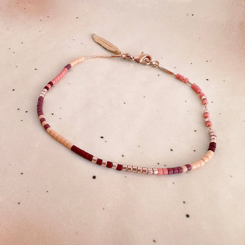 Kenzie - Bracelet Or Rose Multicolore