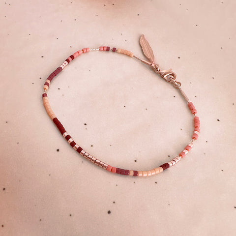 Kenzie - Bracelet Or Rose Multicolore