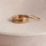 Cecily - Dainty Hammered Ring