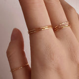 Cecily - Dainty Hammered Ring