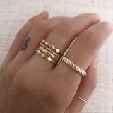 Alanna - Textured Band Ring