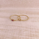 Eura - Dainty Crystal Ring