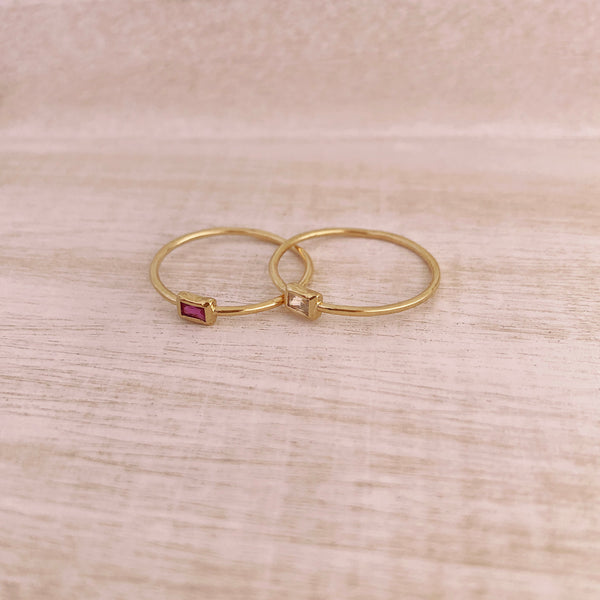 Eura - Dainty Crystal Ring