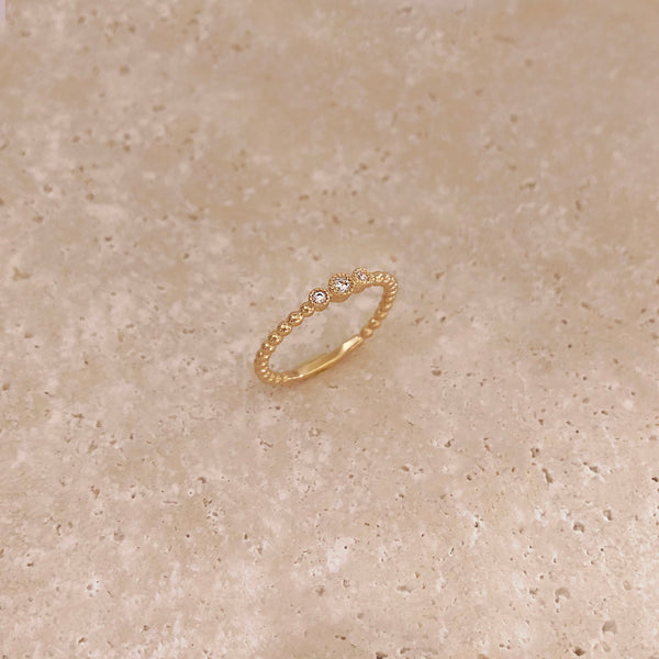 Sareena - Bague Triple CZ