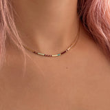 Elvira - Multicolor Dainty Double Necklace