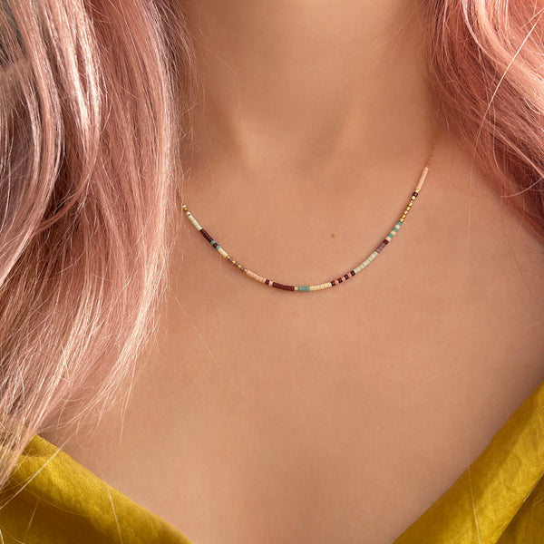 Estella - Multicolor Beaded Necklace