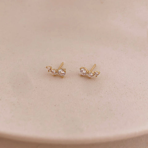 Jenova - Triple CZ Studs