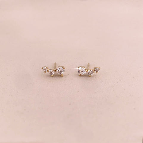 Jenova - Triple CZ Studs