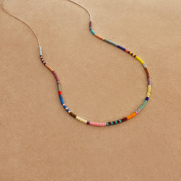 Estella - Multicolor Beaded Necklace