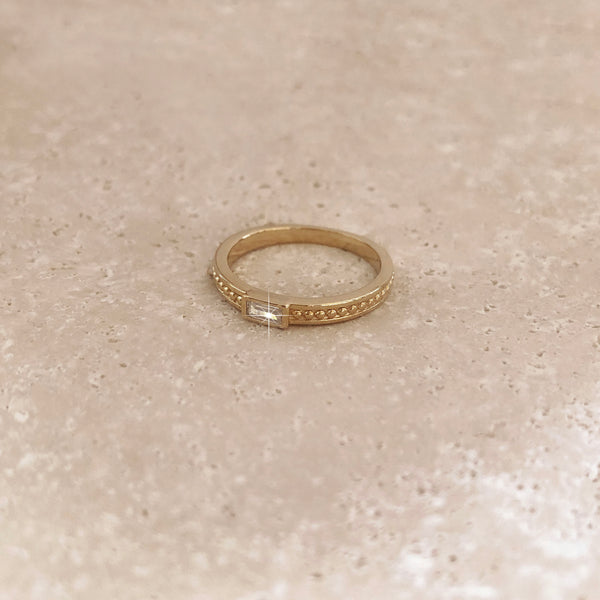 Irena - CZ Bar Ring