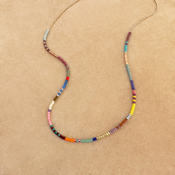 Estella - Multicolor Beaded Necklace