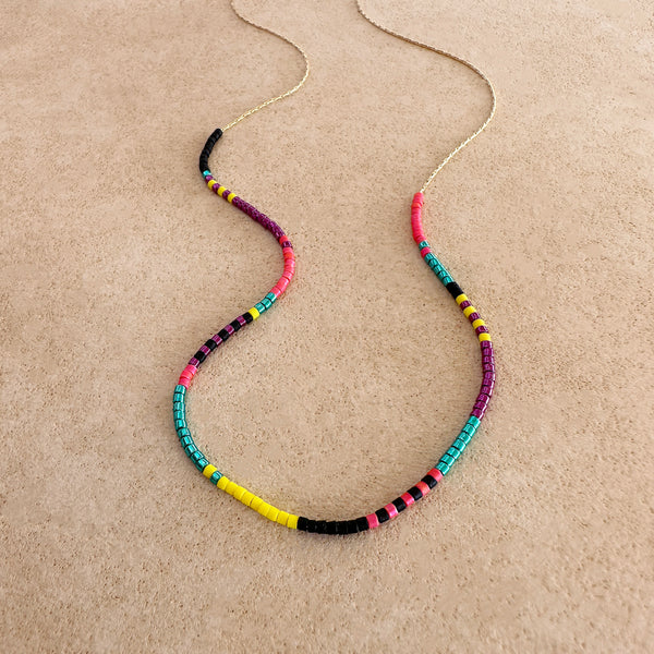Estella - Multicolor Beaded Necklace