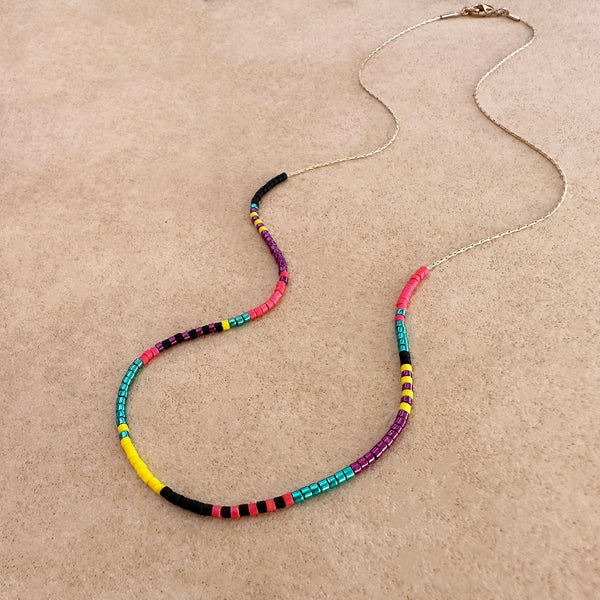 Estella - Multicolor Beaded Necklace