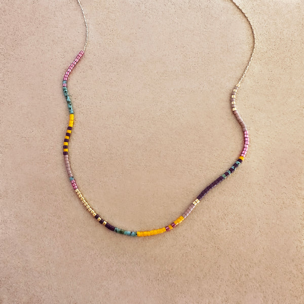 Estella - Collier Perles Multicolores