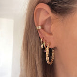 Althea - Gold Twisted Hoops