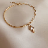 Romy - Half Cuff CZ Bracelet