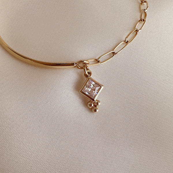 Romy - Half Cuff CZ Bracelet