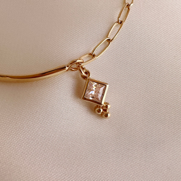 Romy - Half Cuff CZ Bracelet