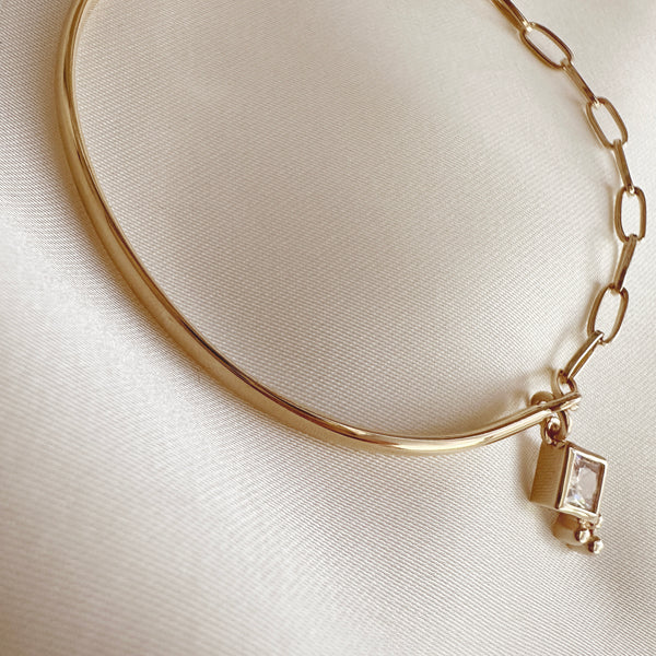 Romy - Half Cuff CZ Bracelet