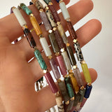 Imogen - Multicolor Gemstone Necklace