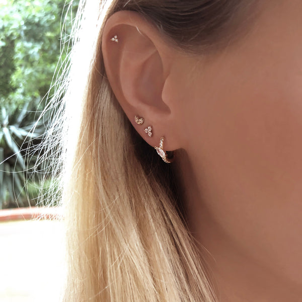 Saskia - Créoles Elegantes CZ