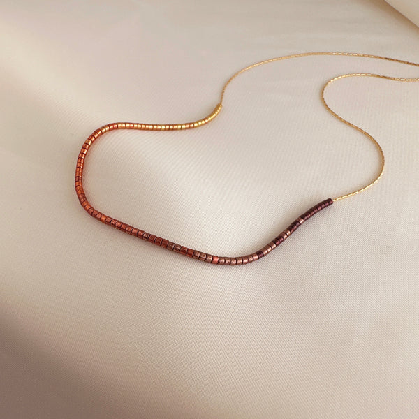 Estella - Collier Perles Ombré