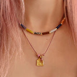 Imogen - Multicolor Gemstone Necklace