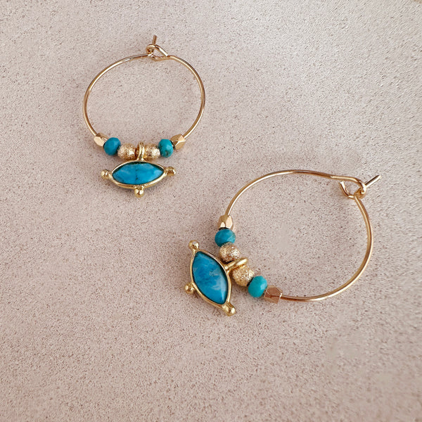 Kora - Créoles Turquoise