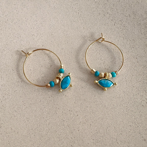 Kora - Créoles Turquoise