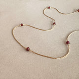 Bridget - Dainty Garnet Necklace
