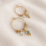 Inaya - Topaz Hoop Earrings