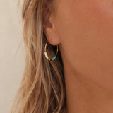 Irina - Beaded Hoop Earrings