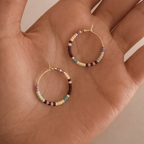 Irina - Créoles Fines Perlées