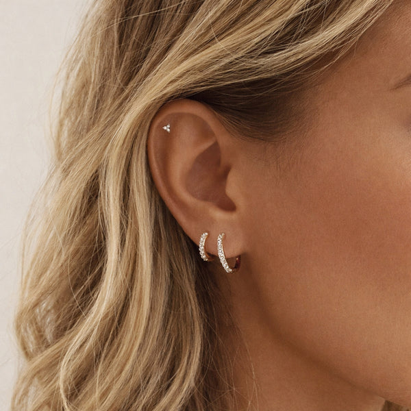 Juno - CZ Ear Hoops