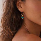 Kayla - Gemstone Charm Earrings