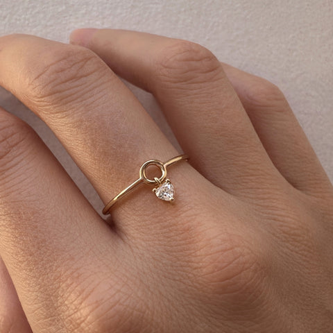 Madison - Bague Breloque Coeur