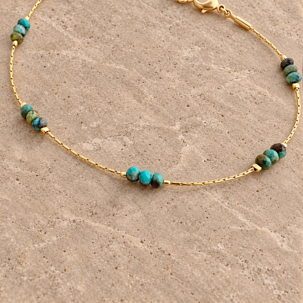 Meera - Turquoise Bead Bracelet