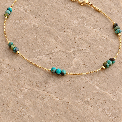 Meera - Bracelet Perles Turquoise
