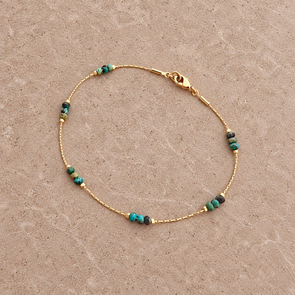 Meera - Turquoise Bead Bracelet