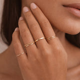 Cecily - Bague Fine Martelée