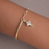 Romy - Half Cuff CZ Bracelet