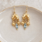 Sanae - Lotus Gemstone Earrings