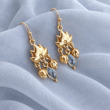 Sanae - Lotus Gemstone Earrings