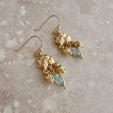 Sanae - Lotus Gemstone Earrings