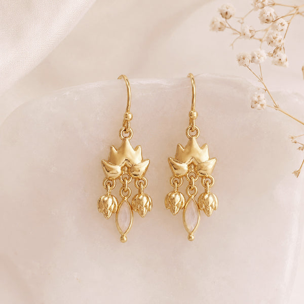 Joyce - Boucles Tombantes Fleur