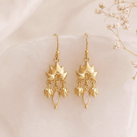 Joyce - Boucles Tombantes Fleur
